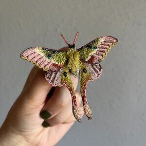 Trovelore, Moon Moth, Brooch